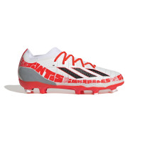 adidas X Speedportal Messi.1 Gazon Naturel Chaussures de Foot (FG) Enfants Blanc Rouge Noir