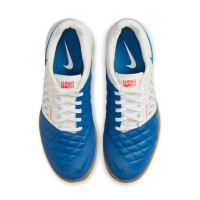 Nike Lunargato II Zaalvoetbalschoenen (IN) Wit Blauw Bruin