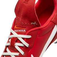 Nike Premier III Gras Voetbalschoenen (FG) Donkerrood Zilver Rood