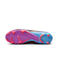 Nike Zoom Mercurial Superfly 9 Academy KM Gazon Naturel Gazon Artificiel Chaussures de Foot (MG) Mauve Bordeaux Or