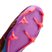 Nike Zoom Mercurial Superfly 9 Academy KM Gazon Naturel Gazon Artificiel Chaussures de Foot (MG) Mauve Bordeaux Or