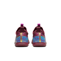 Nike Zoom Mercurial Vapor 15 Academy KM Chaussures de Foot en Salle (IN) Enfants Mauve Bordeaux Or