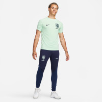 Nike Brésil Strike Pantalon d'Entraînement 2022-2024 Bleu Foncé Vert
