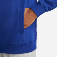 Nike Nederland Travel Fleece Hoodie Trainingspak 2022-2024 Blauw Oranje