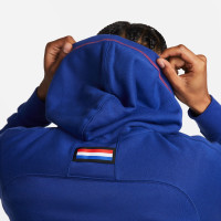 Nike Pays-Bas Travel Fleece Survêtement Sweat à Capuche 2022-2024 Bleu Orange