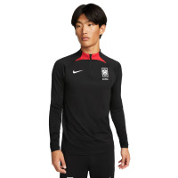 Nike Zuid-Korea Strike Trainingstrui 2022-2024 Zwart Rood Wit