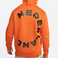 Sweat à capuche Nike Nederland Club 2022-2024 Orange Noir