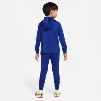 Nike Nederland Strike Hooded Trainingspak 2022-2024 Kids Blauw Wit