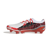 adidas X Speedportal Messi.1 Gazon Naturel Chaussures de Foot (FG) Blanc Rouge Noir