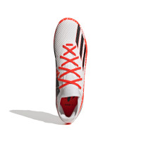 adidas X Speedportal Messi.3 Gazon Naturel Chaussures de Foot (FG) Blanc Rouge Noir
