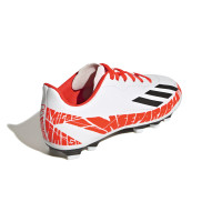 adidas X Speedportal Messi.4 Gras / Kunstgras Voetbalschoenen (FxG) Kids Wit Rood Zwart