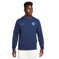 Nike Angleterre Travel Fleece Sweat à Capuche 2022-2024 Bleu