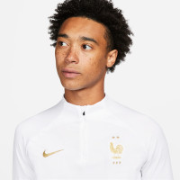 Nike Frankrijk Strike Trainingspak 2022-2024 Wit Goud