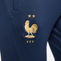 Nike France Strike Pantalon d'Entraînement 2022-2024 Bleu Foncé Or