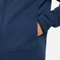 Nike Frankrijk Tech Fleece Full-Zip Trainingspak 2022-2024 Blauw Goud