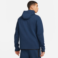 Nike Frankrijk Tech Fleece Full-Zip Trainingspak 2022-2024 Blauw Goud