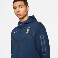 Nike France Tech Fleece Veste Full-Zip 2022-2024 Bleu Or