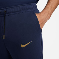 Nike France Tech Fleece Pantalon d'Entraînement 2022-2024 Bleu Or