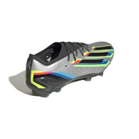 adidas X Speedportal.1 Gazon Naturel Chaussures de Foot (FG) Argent Noir Jaune