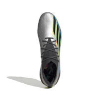 adidas X Speedportal.1 Gras Voetbalschoenen (FG) Zilver Zwart Geel