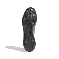 adidas X Speedportal.1 Gazon Naturel Chaussures de Foot (FG) Argent Noir Jaune
