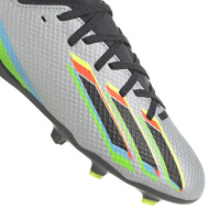 adidas X Speedportal.3 Gras Voetbalschoenen (FG) Kids Zilver Zwart Geel