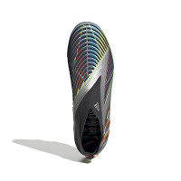 adidas Predator Edge+ Gazon Naturel Chaussures de Foot (FG) Argent Noir Jaune