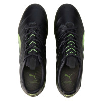 PUMA King Platinum 21 Gazon Naturel / Gazon Artificiel Chaussures de Foot (MG) Noir Vert Clair