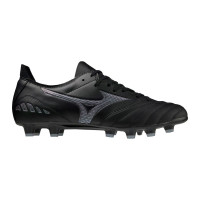 Mizuno Morelia Neo III Pro Gras Voetbalschoenen (FG) Zwart Grijs