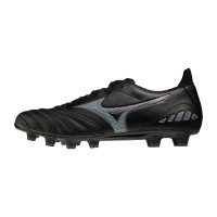 Mizuno Morelia Neo III Pro Gras Voetbalschoenen (FG) Zwart Grijs