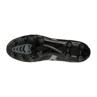 Mizuno Morelia Neo III Pro Gras Voetbalschoenen (FG) Zwart Grijs