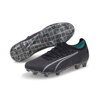 PUMA Ultra Ultimate Gazon Naturel Gazon Artificiel Chaussures de Foot (MG) Noir Blanc Bleu