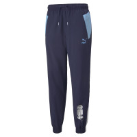 PUMA Italie FtblStatement Pantalon d'Entraînement Woven 2022-2024 Bleu Foncé Gris Bleu Clair