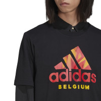 adidas België DNA T-Shirt 2022-2024 Zwart
