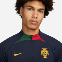 Nike Portugal Strike Haut d'Entraînement 2022-2024 Bleu Foncé Or