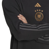 adidas Duitsland Crew Sweater Trainingspak 2022-2024 Zwart Goud