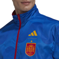 adidas Spanje Anthem Trainingsjack 2022-2024 Blauw Rood