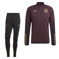 adidas Allemagne Survêtement 2022-2024 Bordeaux Noir Or