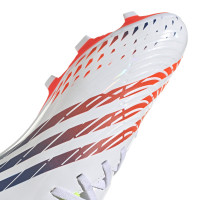 adidas Predator Edge.4 Gazon Naturel Gazon Artificiel Chaussures de Foot (FxG) Blanc Jaune Bleu