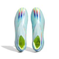 adidas X Speedportal+ Gazon Naturel Chaussures de Foot (FG) Bleu Rouge Jaune