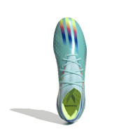 adidas X Speedportal.1 Gazon Naturel Chaussures de Foot (FG) Bleu Rouge Jaune