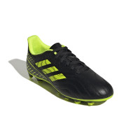 adidas Copa Sense.4 Gazon Naturel Gazon Artificiel Chaussures de Foot (FxG) Enfants Noir Jaune