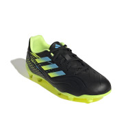 adidas Copa Sense.3 Gazon Naturel Gazon Artificiel Chaussures de Foot (MG) Enfants Noir Bleu Jaune