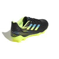 adidas Copa Sense.3 Gazon Naturel Gazon Artificiel Chaussures de Foot (MG) Enfants Noir Bleu Jaune