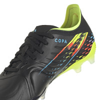 adidas Copa Sense.1 Gazon Naturel Chaussures de Foot (FG) Enfants Noir Bleu Jaune