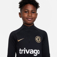 Nike Chelsea Strike Survêtement 2022-2023 Enfants Noir Or
