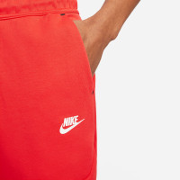 Nike Tech Fleece Full-Zip Trainingspak Koraalrood Zwart Wit