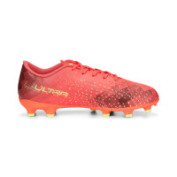 PUMA Ultra Play Gras / Kunstgras Voetbalschoenen (MG) Kids Oranje Lichtgroen