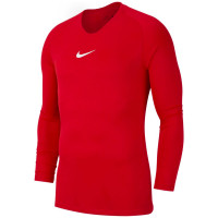 Nike Dri-FIT Park Sous-Maillot Manches Longues Rouge Blanc