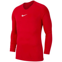 Nike Dri-Fit Park Ondershirt Lange Mouwen Rood Wit